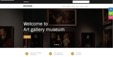 LMS Art Gallery Museum website design LMS Art Gallery Museum website design