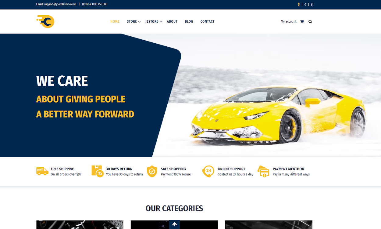 CarService Website Design