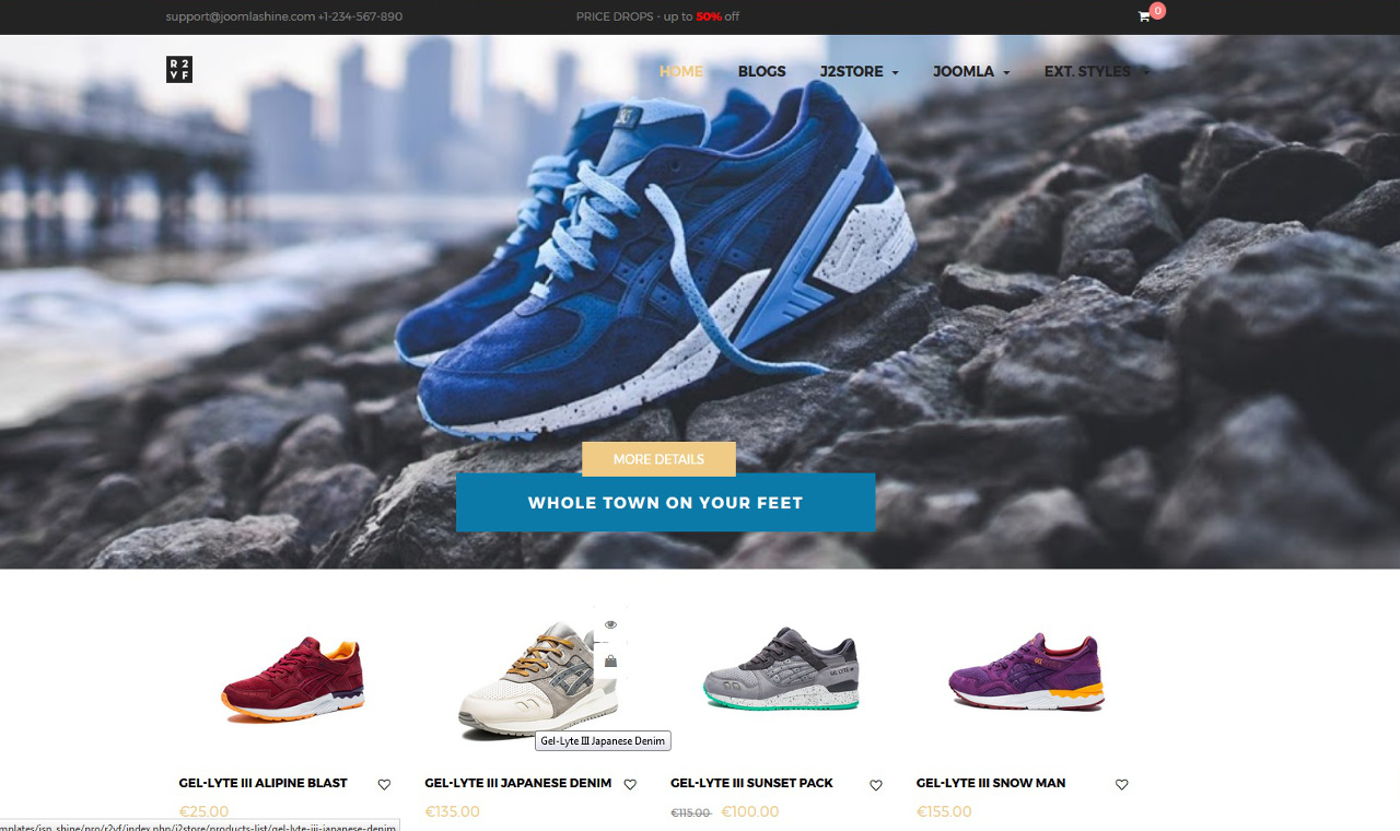 LMS Shine Shoe Store E-Commerce Web Design