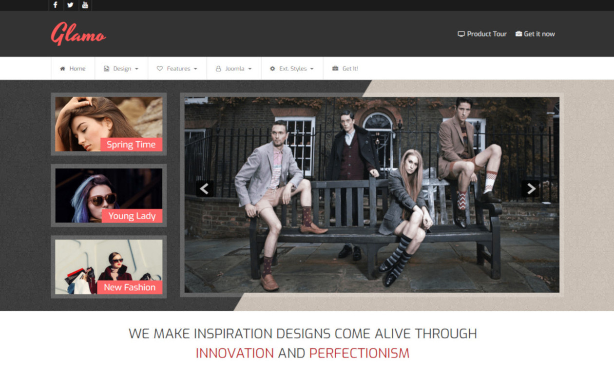 LMS Glamo E-Commerce Website Design